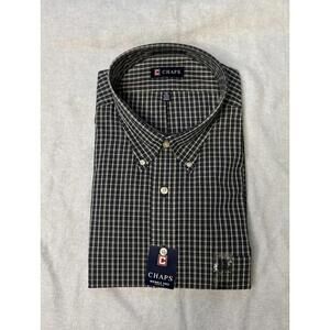 Chaps Men's Long Sleeve Button-Down Shirt XXL Plaid New
